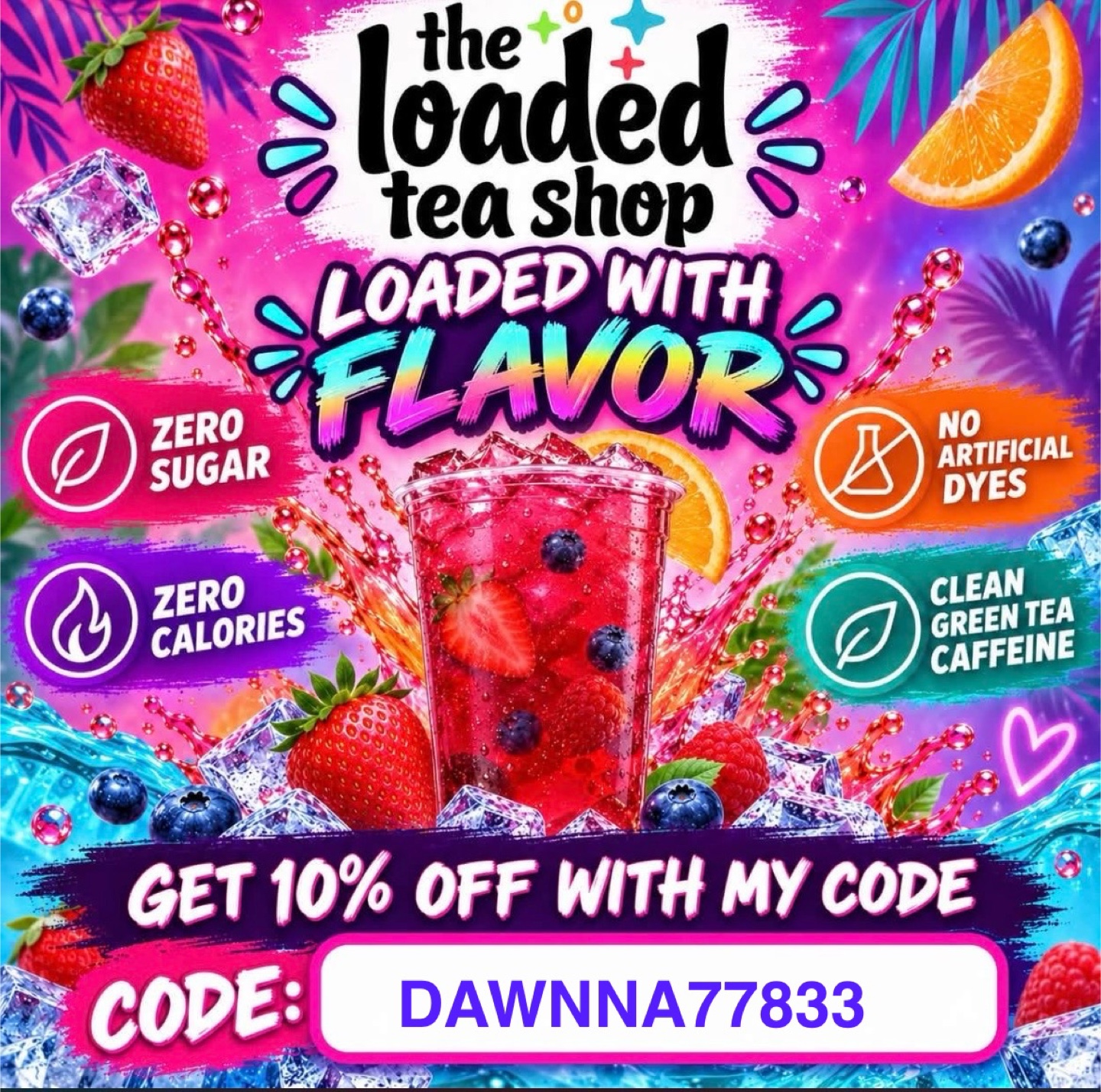 The Loaded Tea Shop Energy Sticks