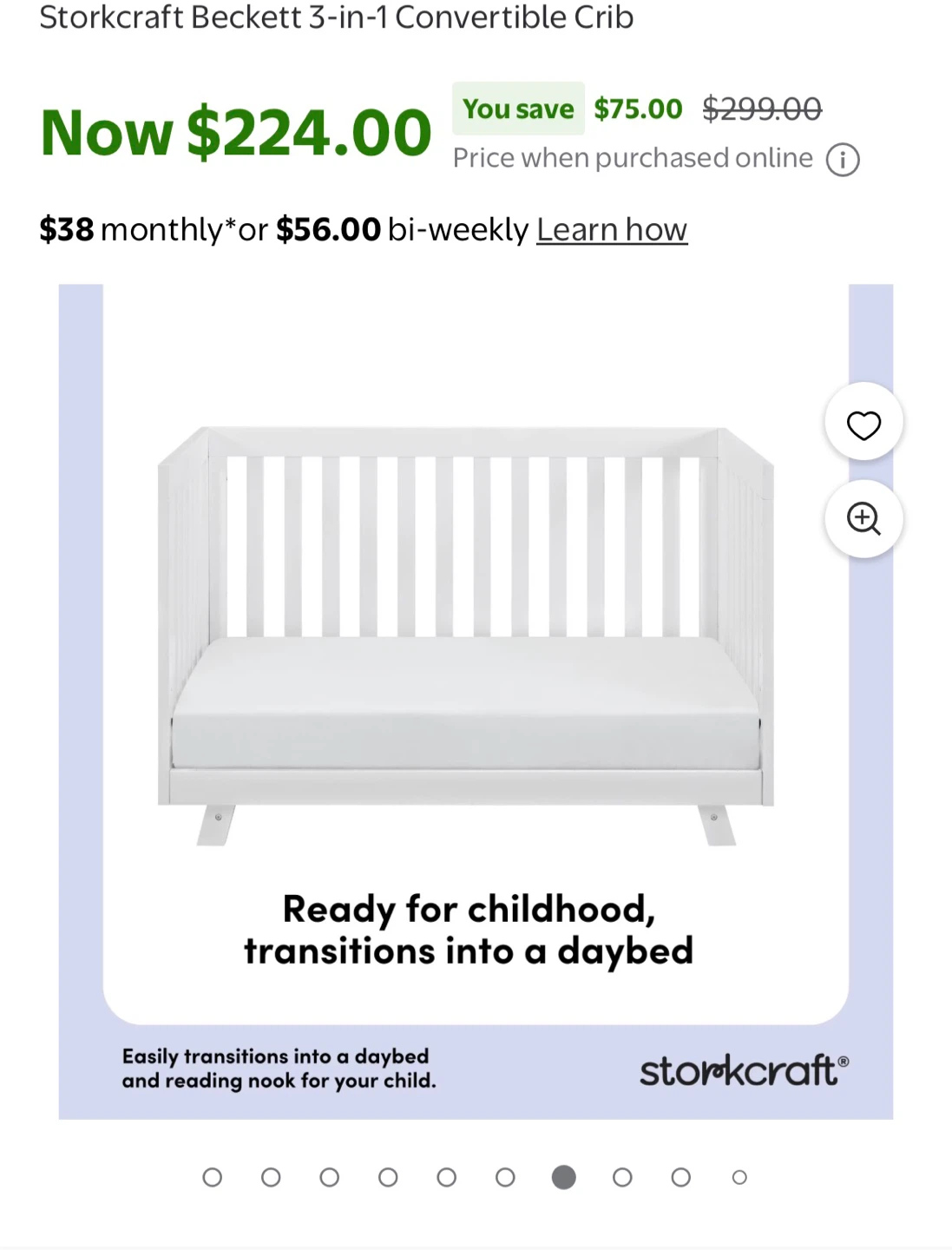 Storkcraft Beckett 3-in-1 Convertible Crib - photo 2