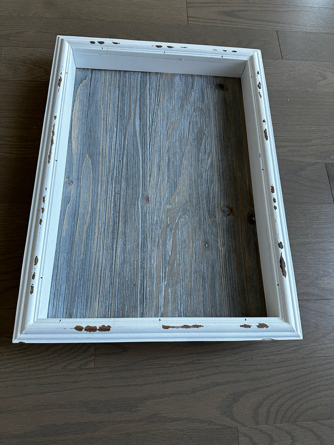 Distressed Wood Decorative Serving Tray