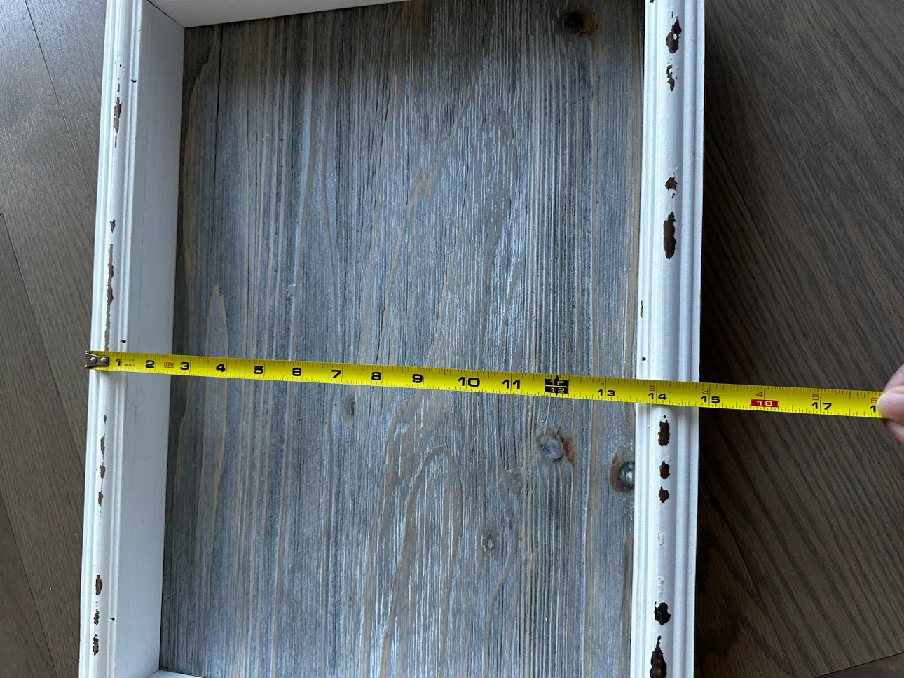 Distressed Wood Decorative Serving Tray - photo 3