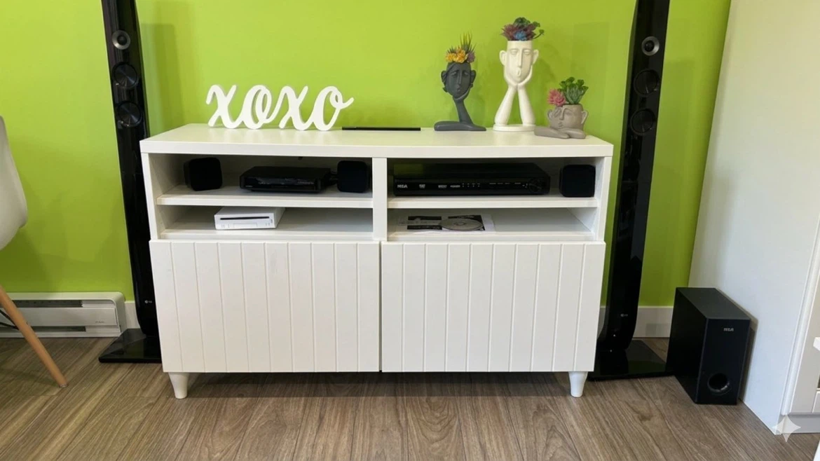 White IKEA TV Stand/Storage Cabinet