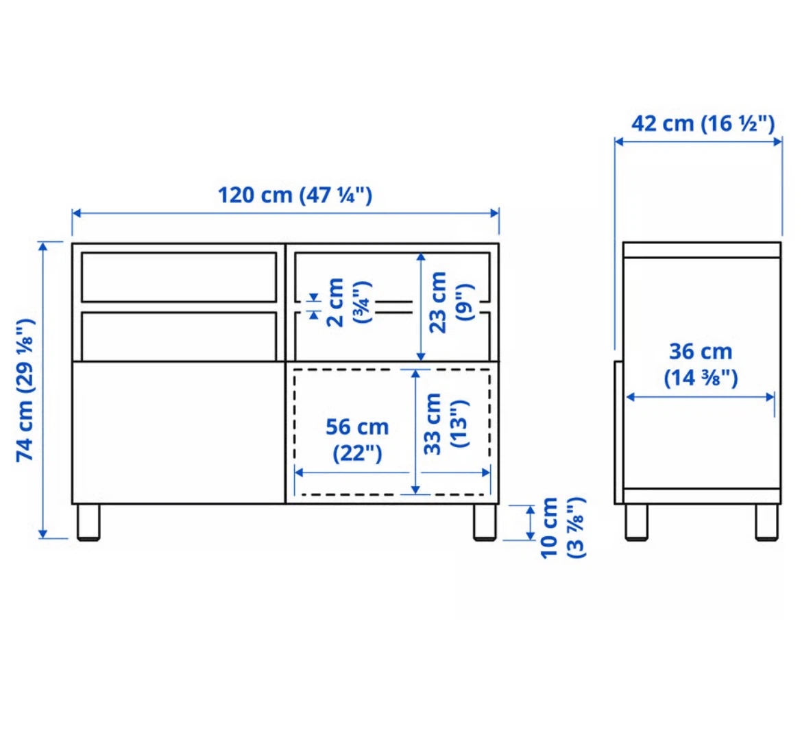 White IKEA TV Stand/Storage Cabinet - photo 2