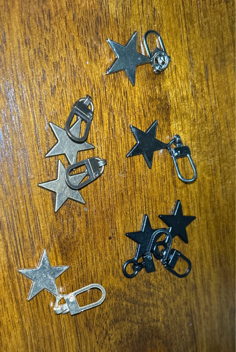 Star Shaped Zipper Pulls