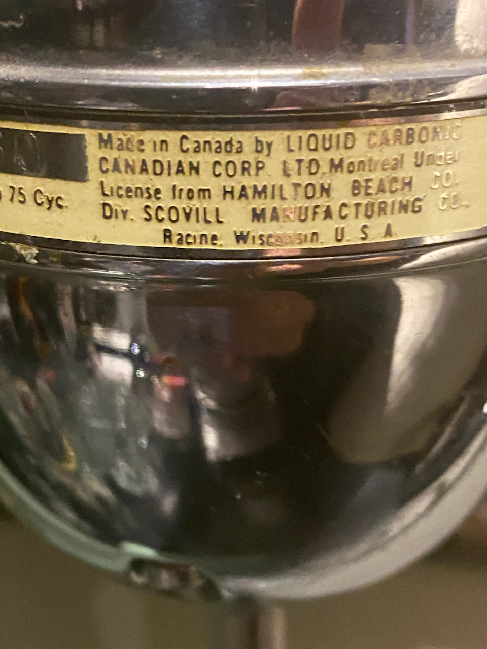 Vintage Hamilton Beach No. 33 Drink Mixer