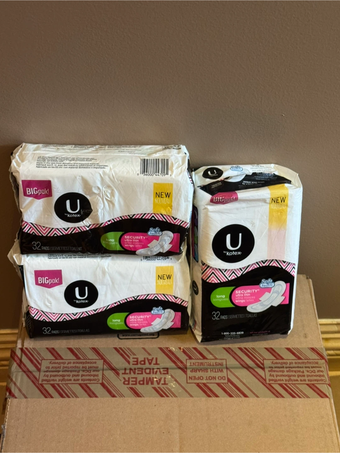U by Kotex Security Ultra Thin Long Pads 32 Count