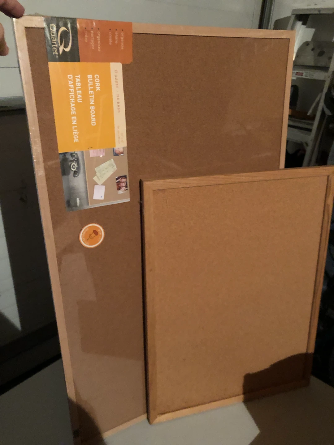 Cork Bulletin Boards (1 new 1 used)