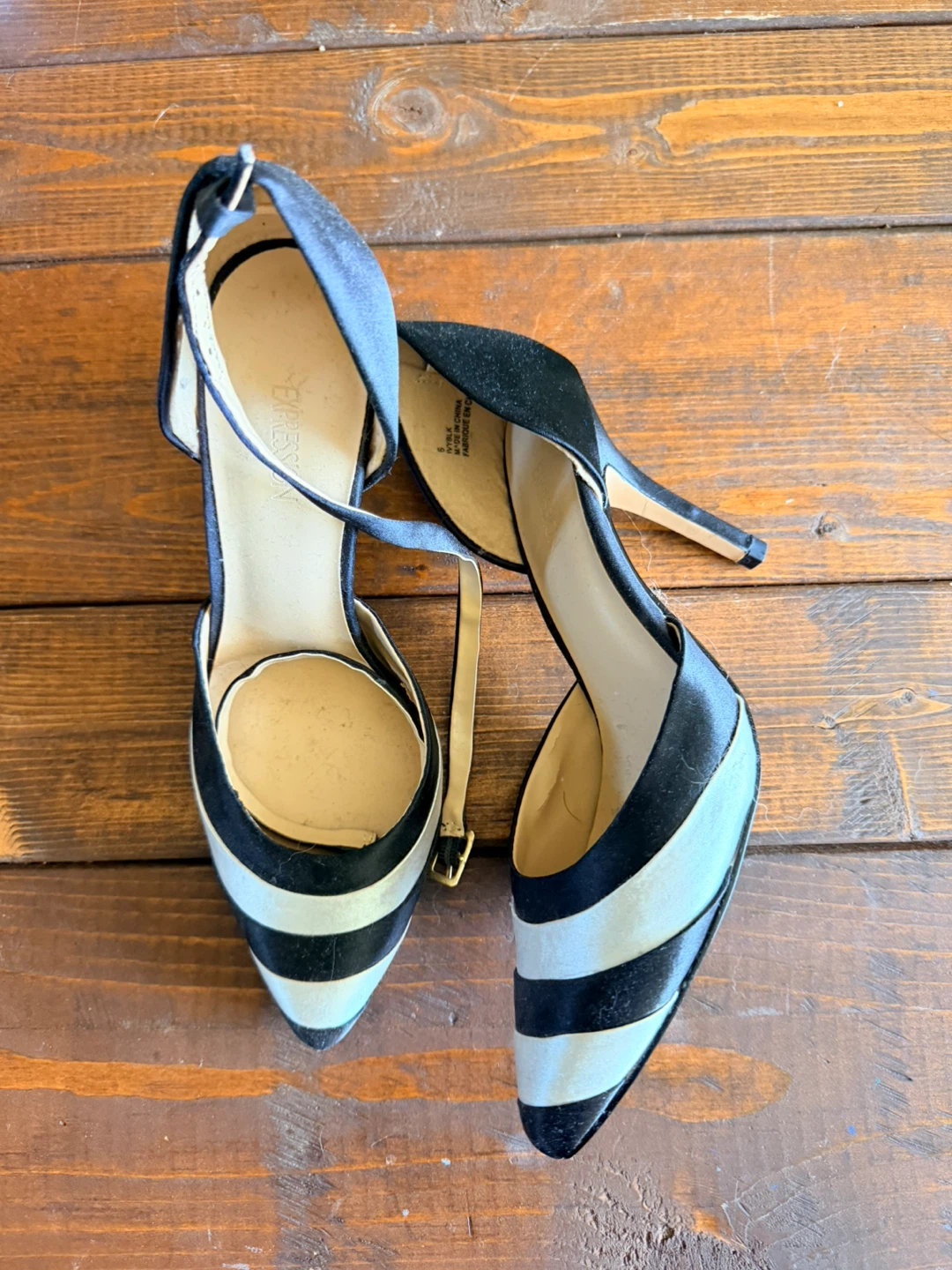 Expression Striped Black and White Heels - photo 3