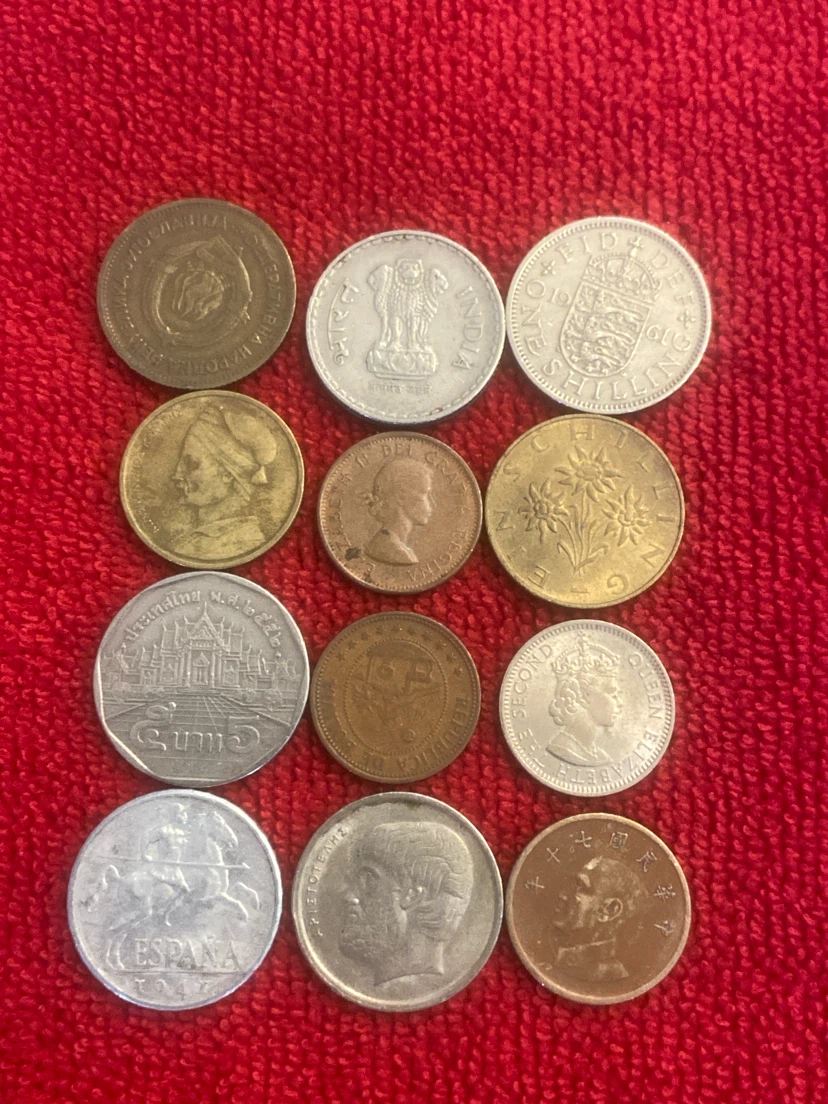 Collection of 12 World Coins
