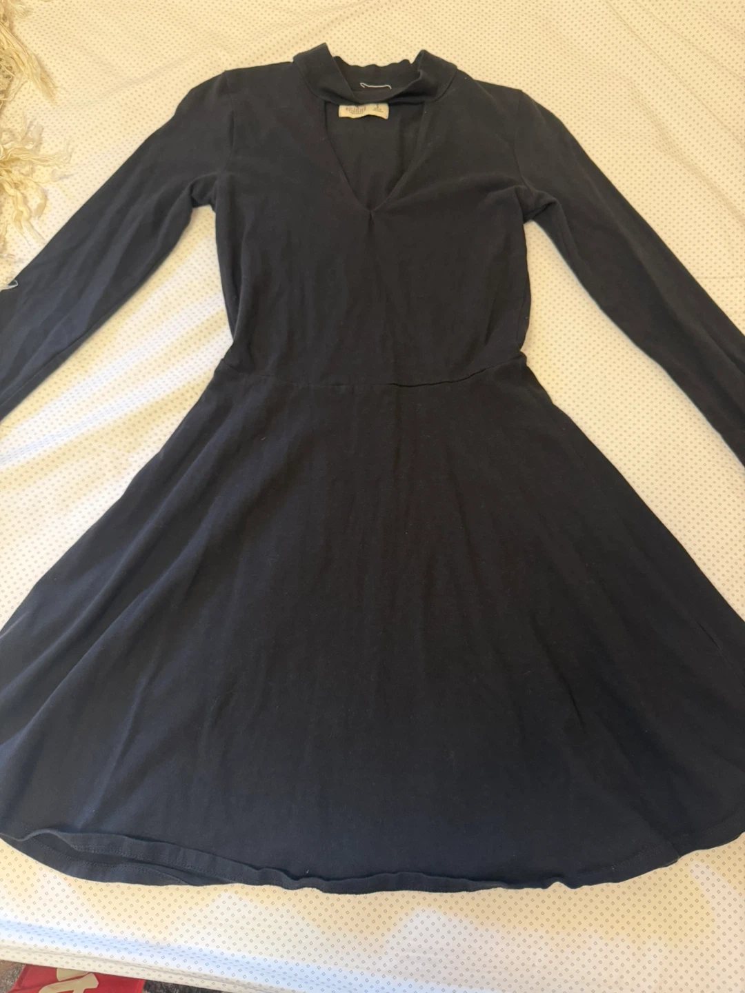 Hollister Black Long Sleeve Dress