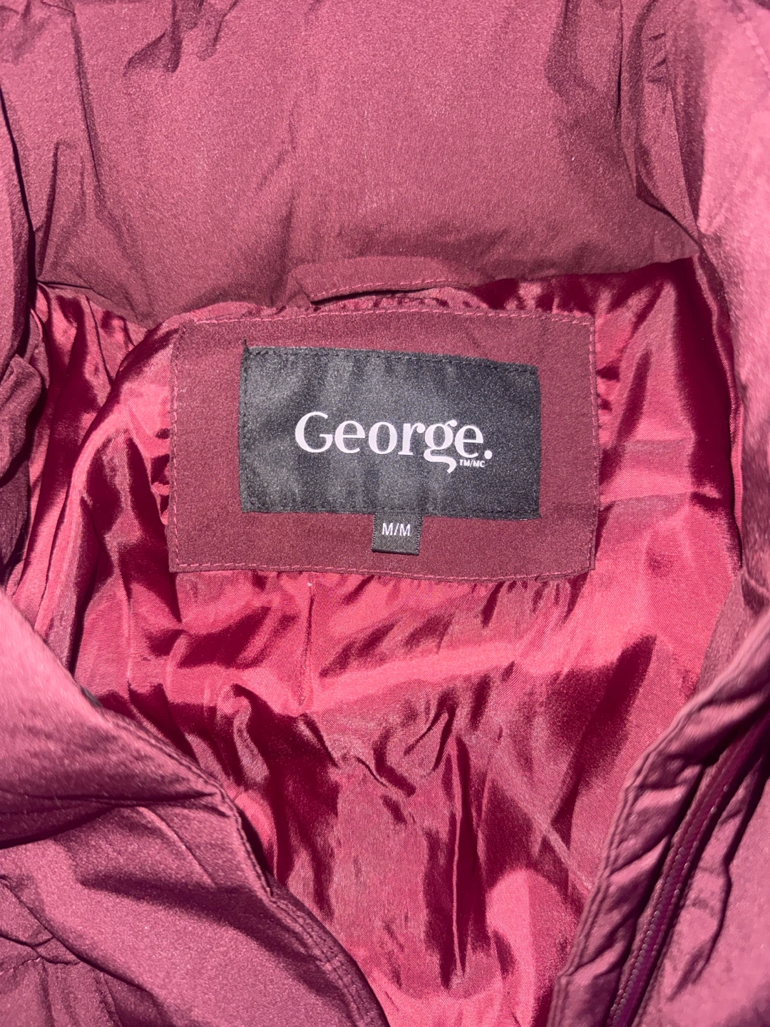 George Women's Puffer Jacket - Burgundy - photo 4