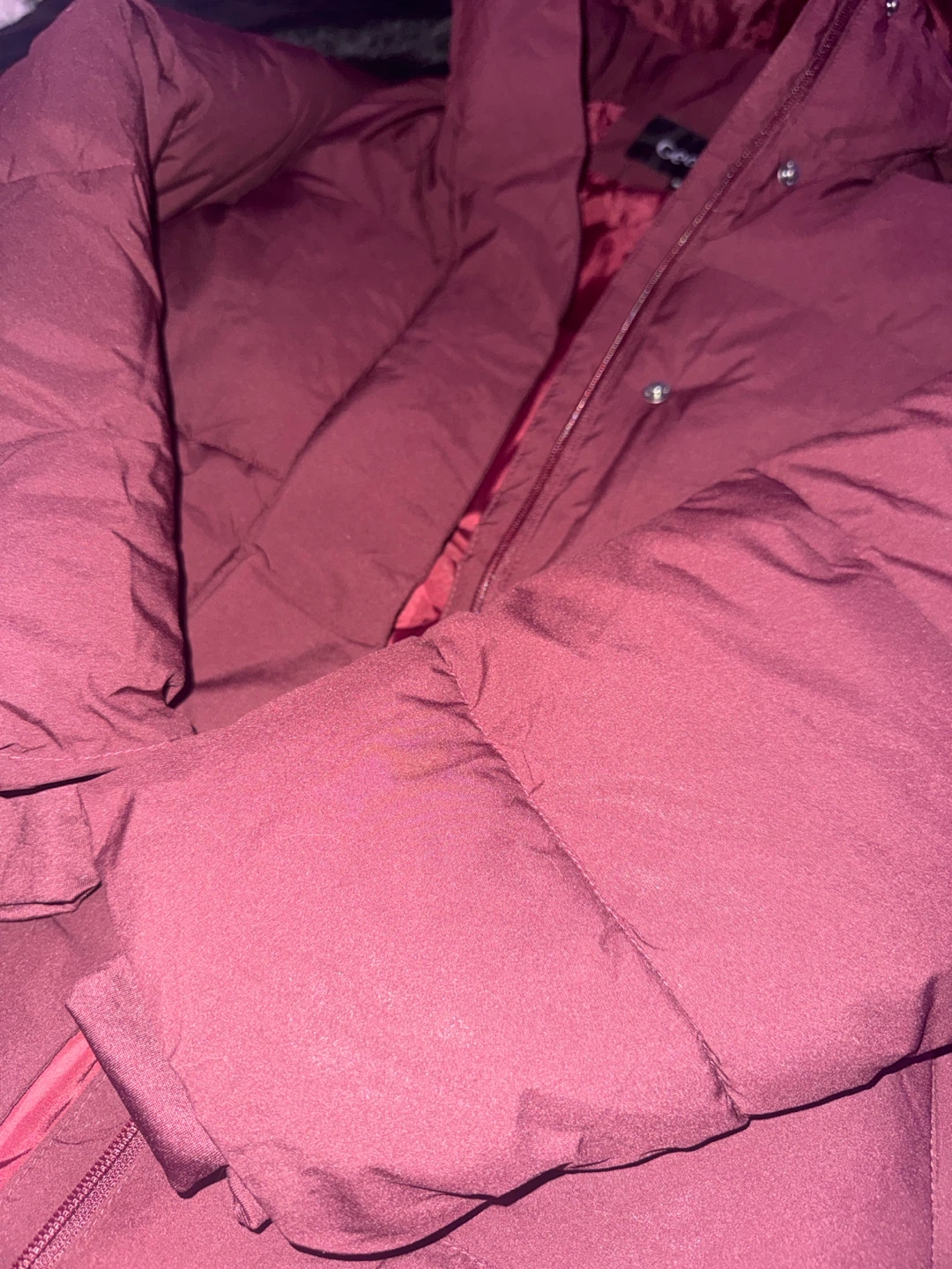 George Women's Puffer Jacket - Burgundy - photo 5