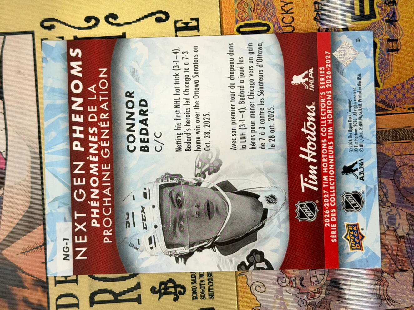 Connor Bedard Next Gen Phenoms Trading Card - photo 4