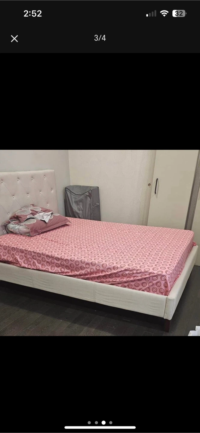Tufted Upholstered Bed Frame - photo 2
