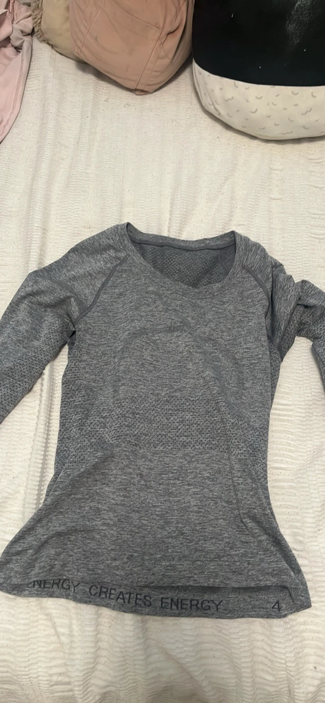 Lululemon Long Sleeve Athletic Top Grey
