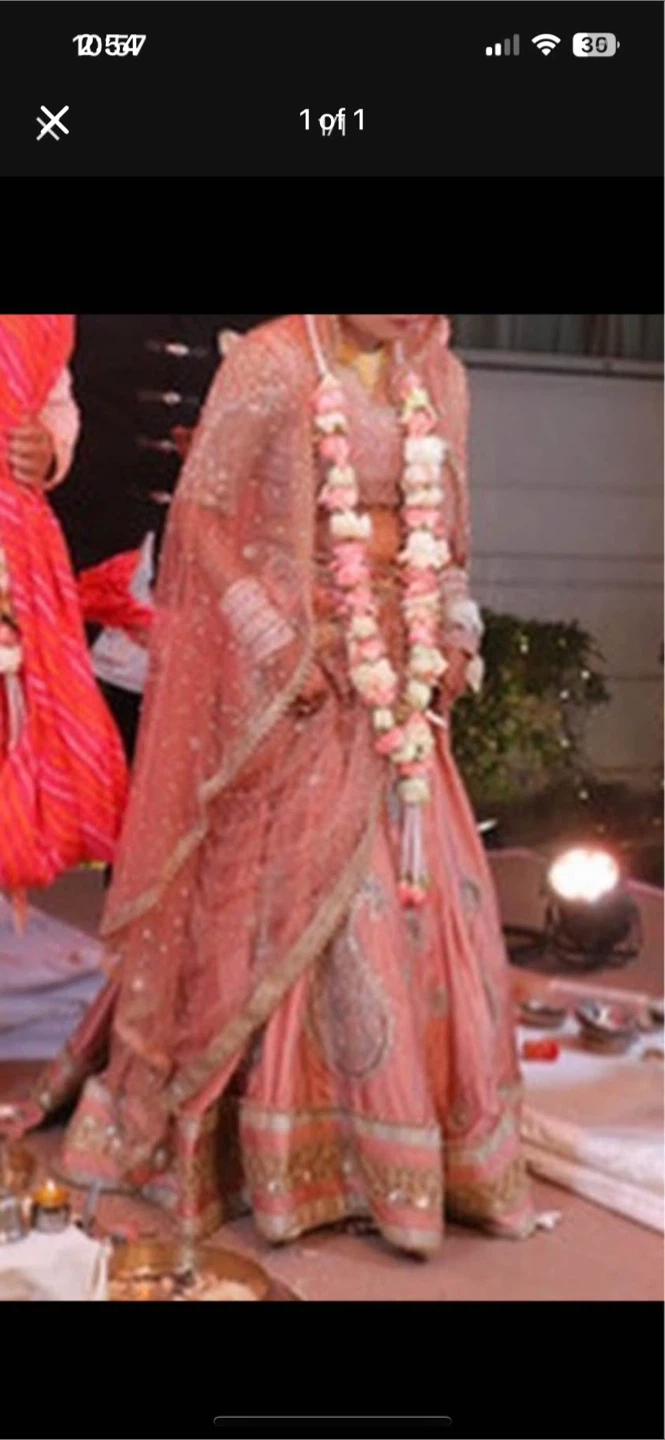 Pink Embroidered Lehenga Choli Set