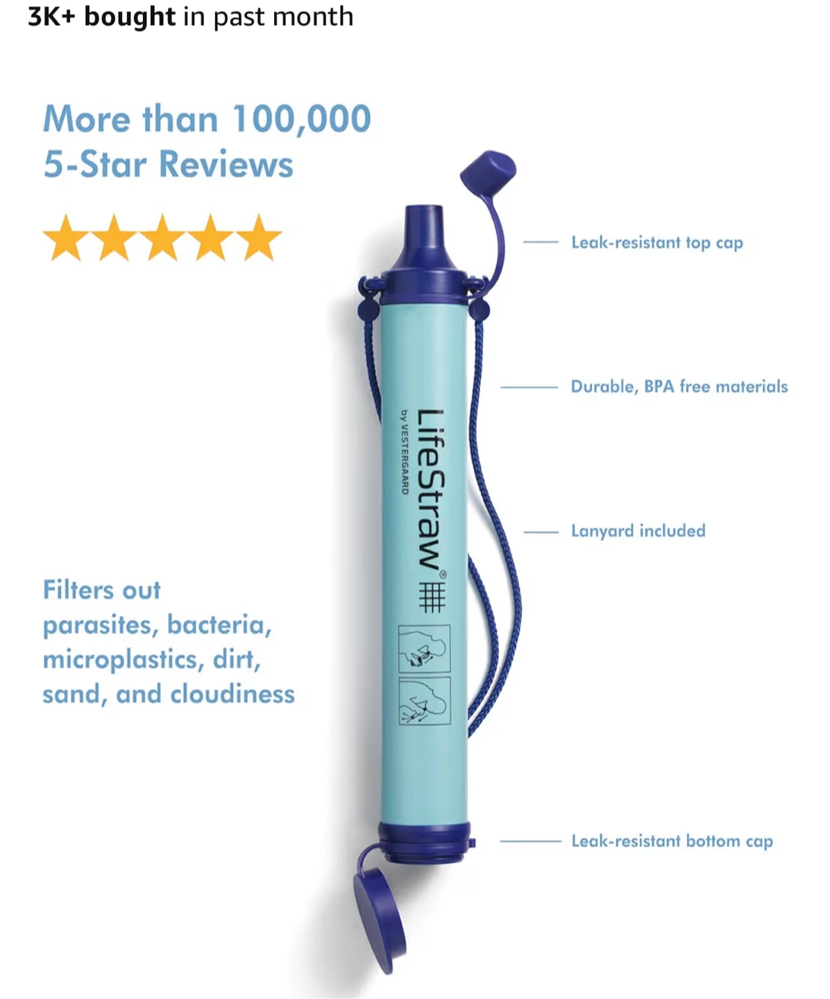 LifeStraw Personal Water Filter - Pack of 2 - photo 3