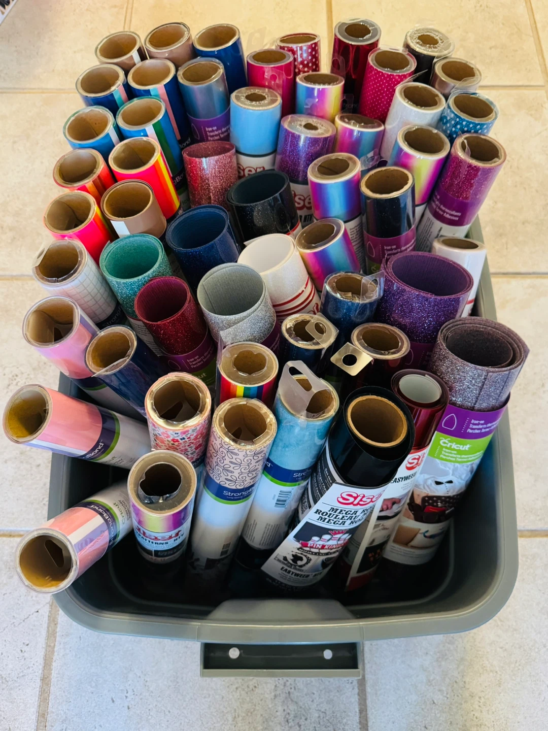 Assorted Heat Transfer Vinyl Rolls