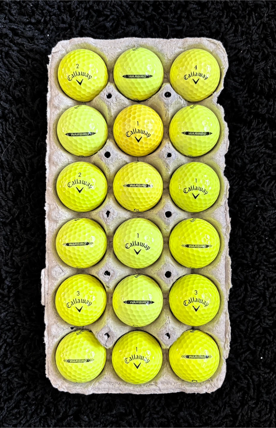 18 Callaway Warbird Yellow Golf Balls - photo 2
