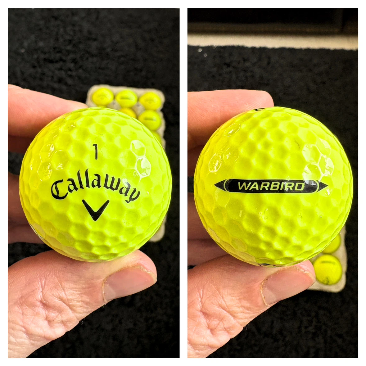 18 Callaway Warbird Yellow Golf Balls - photo 3