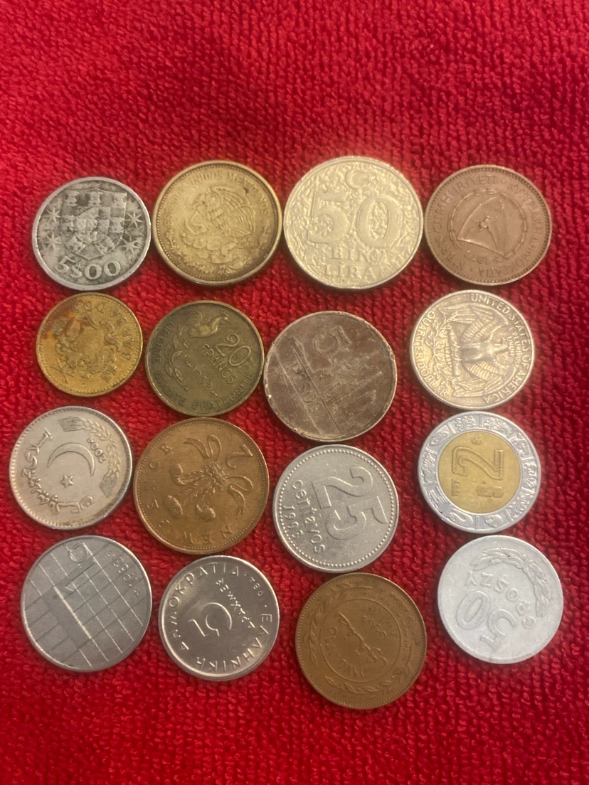 Collection of various international coins - photo 2