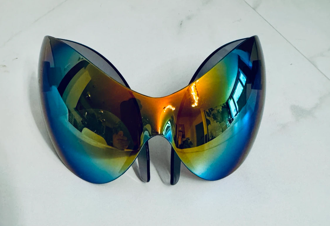 Funky over-sized artsy sunglasses