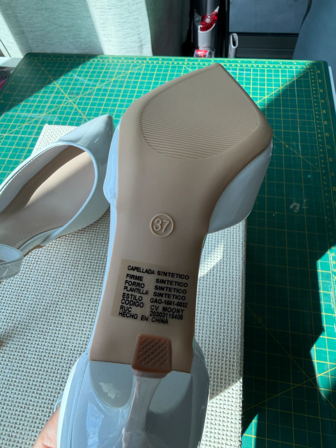 White Ankle Strap Heels - photo 3