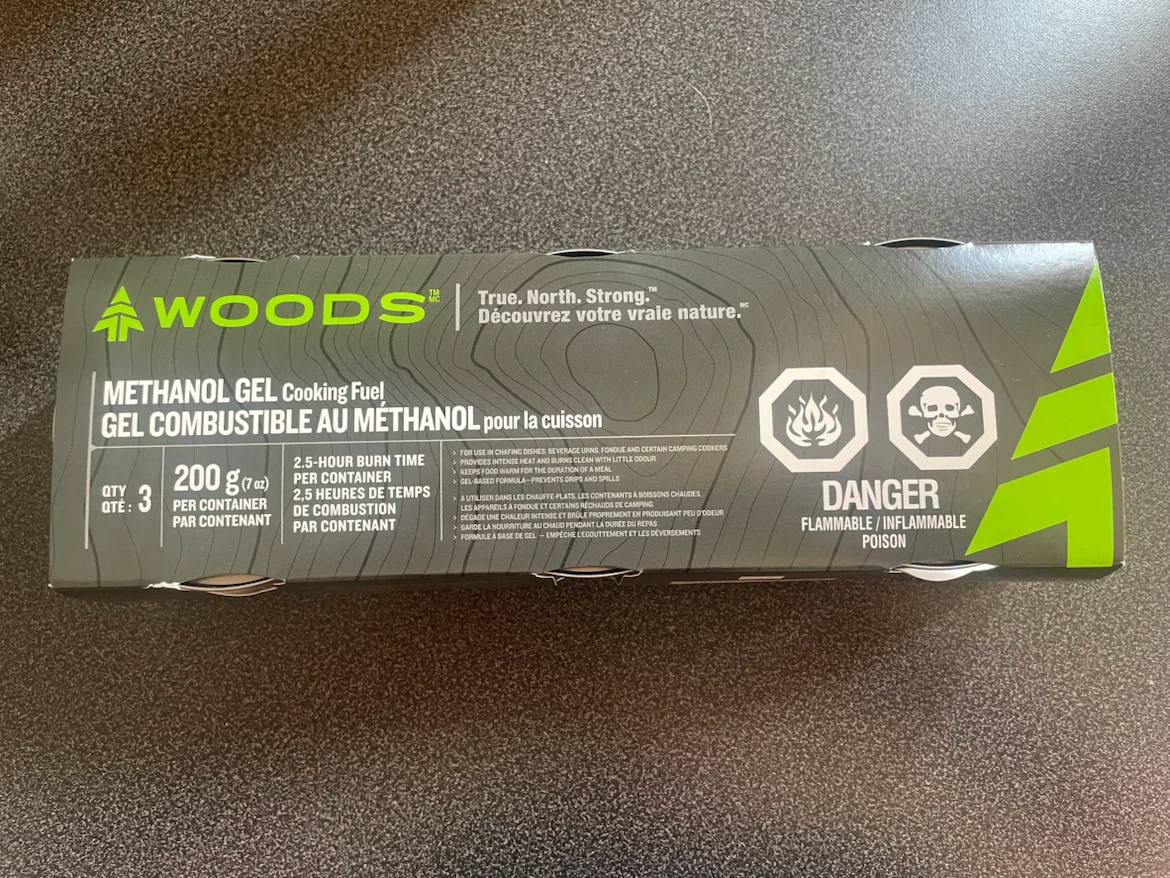 Woods Methanol Gel Cooking Fuel - 3 Pack