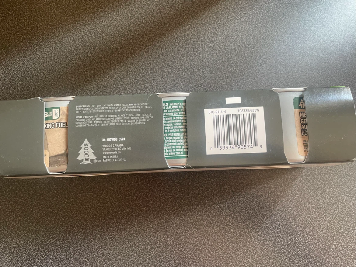 Woods Methanol Gel Cooking Fuel - 3 Pack - photo 3