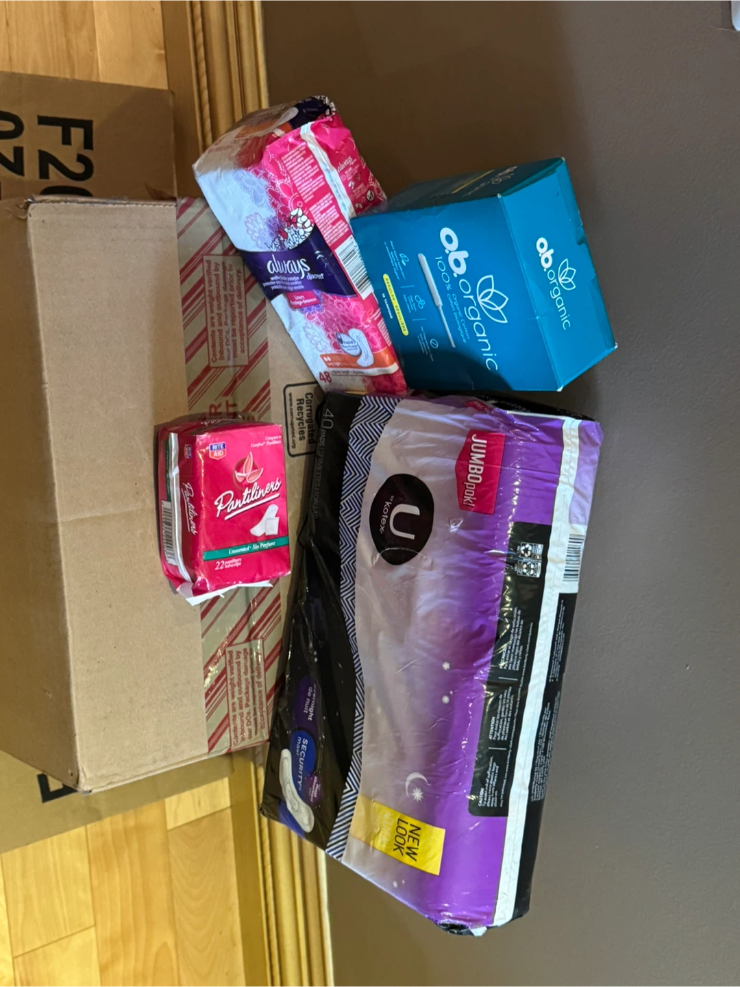 Lot of Feminine Hygiene Products