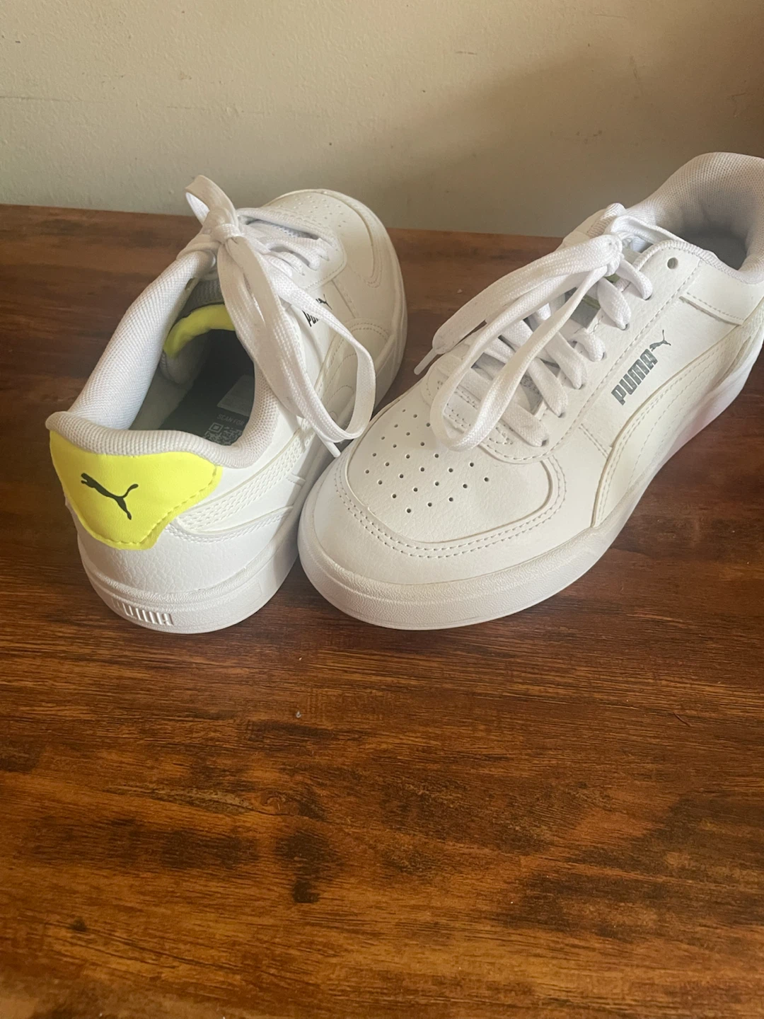 Puma White Sneakers with Yellow Accent - photo 4