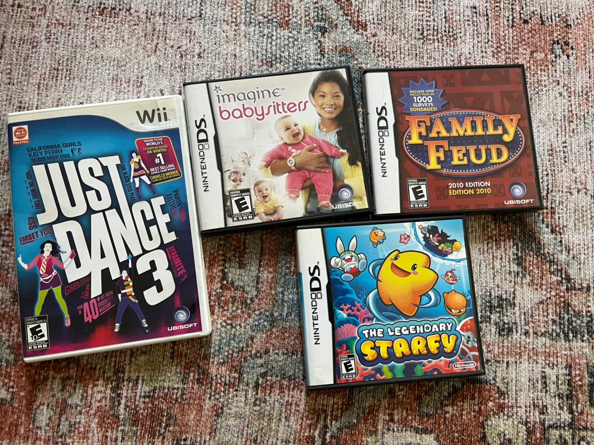 Set of 4 Video Games: Nintendo DS and Wii