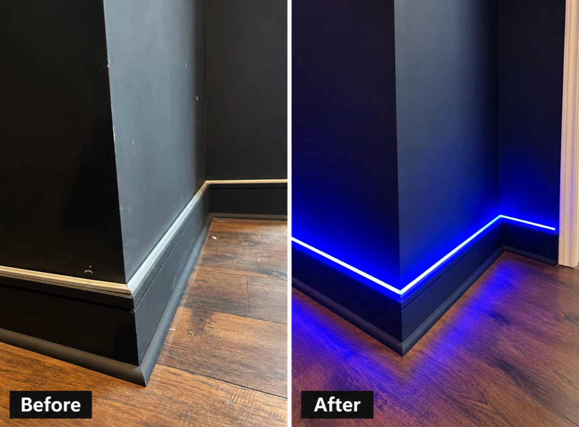 Recent Custom LED Lighting Installation | Before & After - photo 2