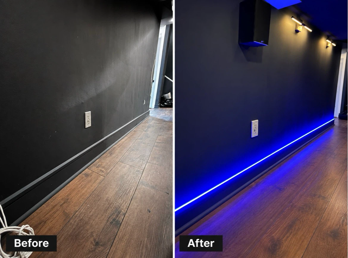 Recent Custom LED Lighting Installation | Before & After - photo 3