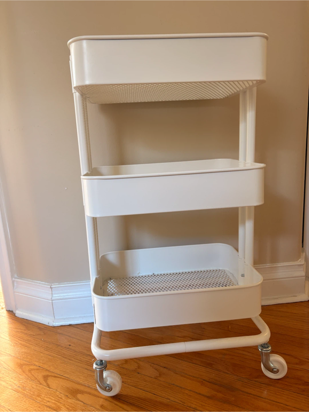 White IKEA Raskog Utility Cart - photo 2