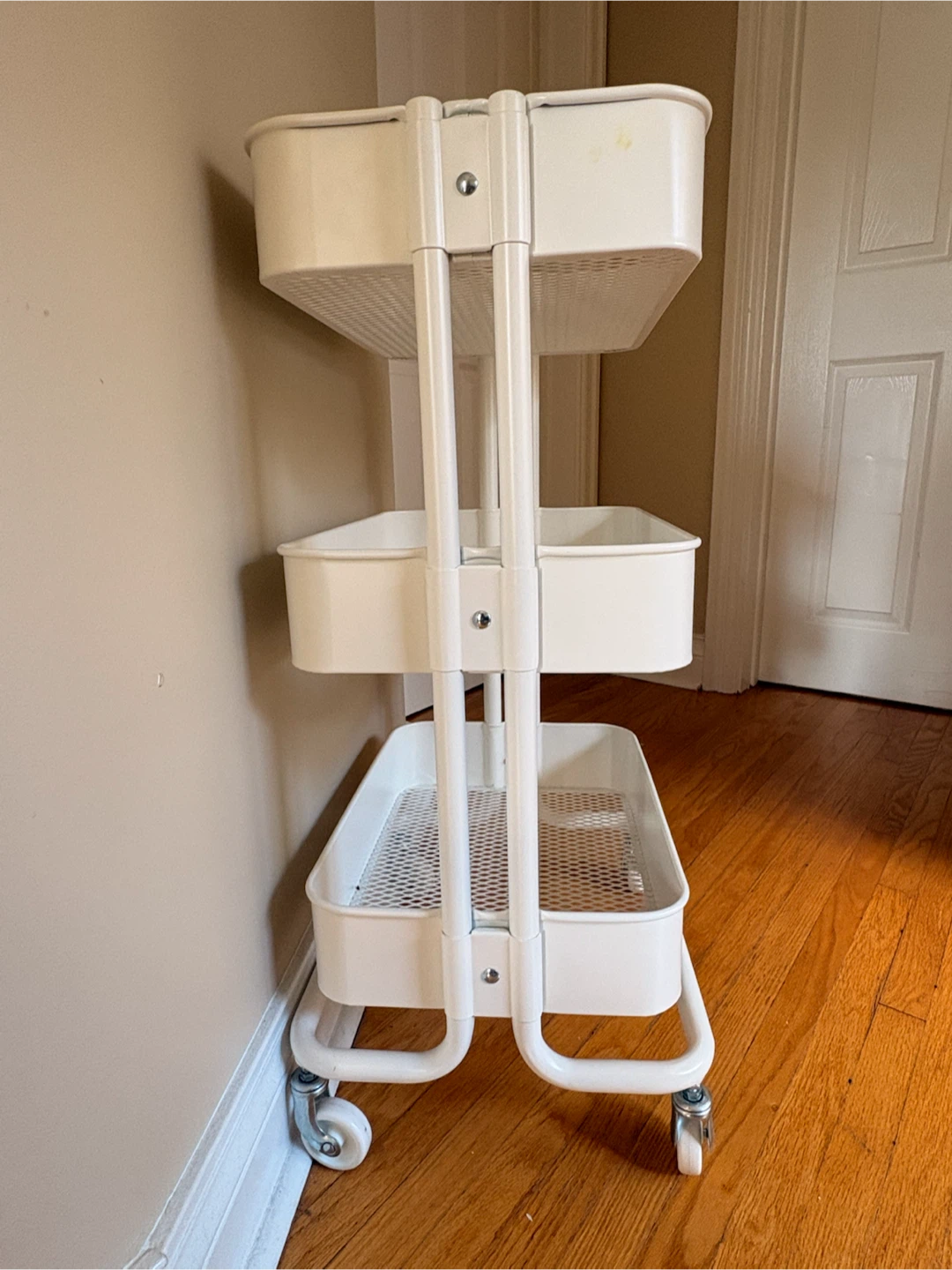 White IKEA Raskog Utility Cart - photo 3