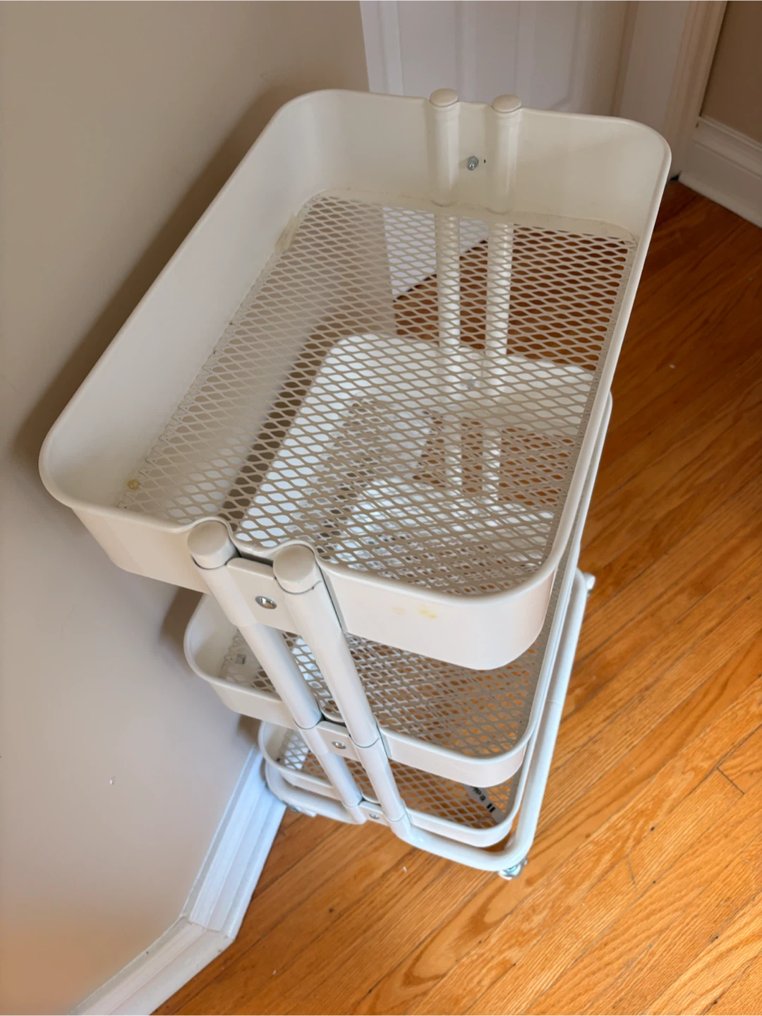 White IKEA Raskog Utility Cart - photo 4