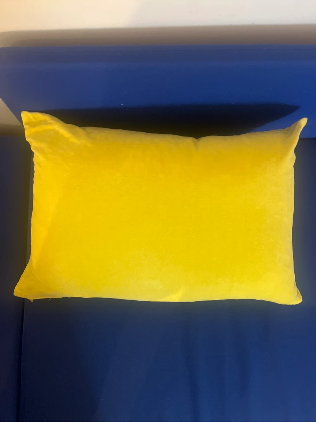 Bright yellow IKEA FJADRAR Pillow with insert included - photo 2