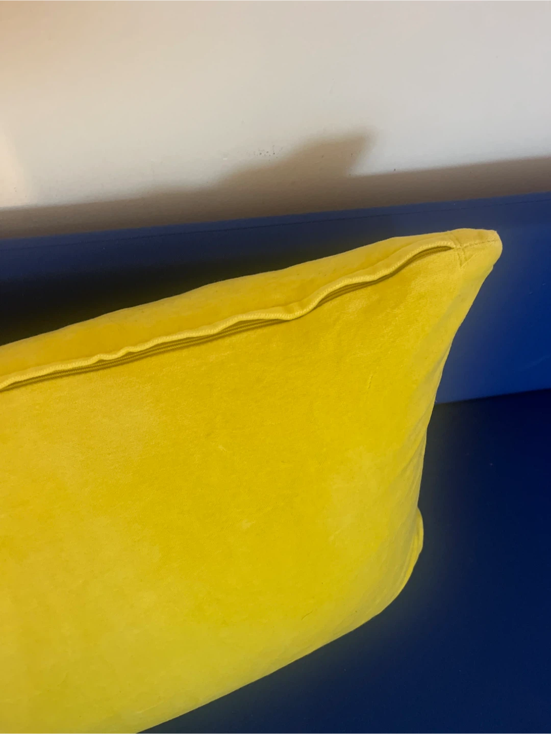 Bright yellow IKEA FJADRAR Pillow with insert included - photo 3