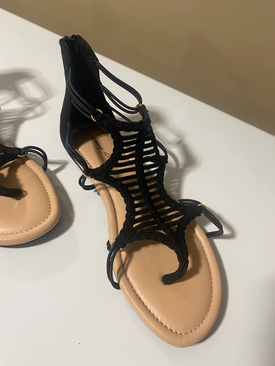 Brand new Women’s wide flat T strap sandals - photo 3