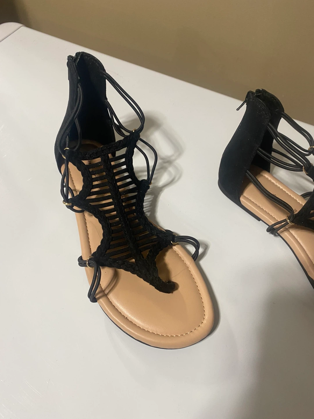 Brand new Women’s wide flat T strap sandals - photo 4