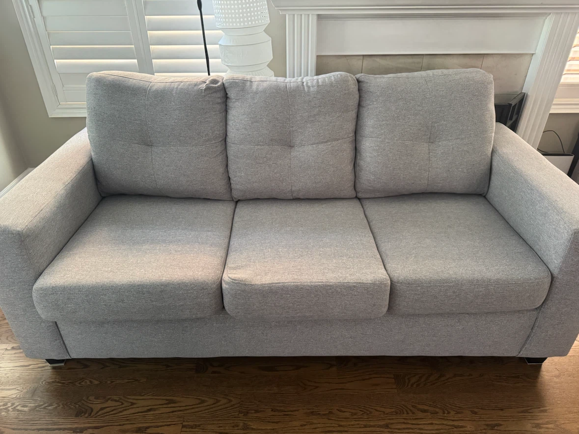 Light Grey Three-Seater Couch