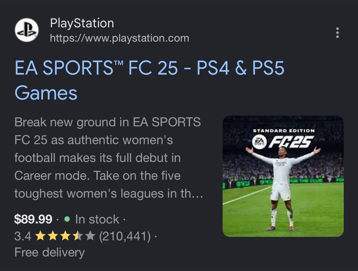 New EA Sports FC 25 for PlayStation 5 - photo 4