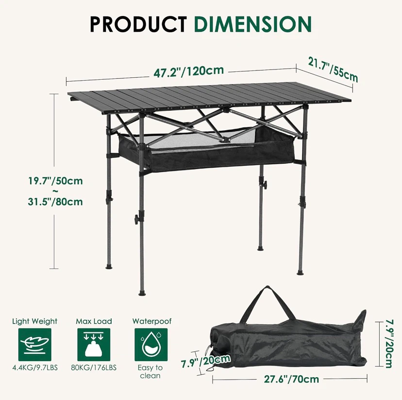 New Portable Folding Outdoor Camping Table - photo 3