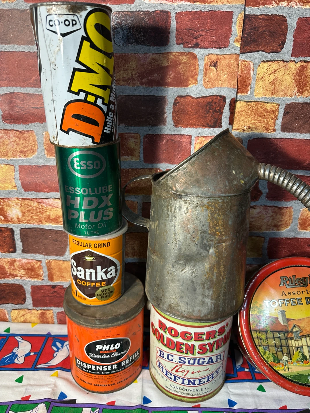 Collection of Vintage Advertising Tins and Oil Can - photo 2