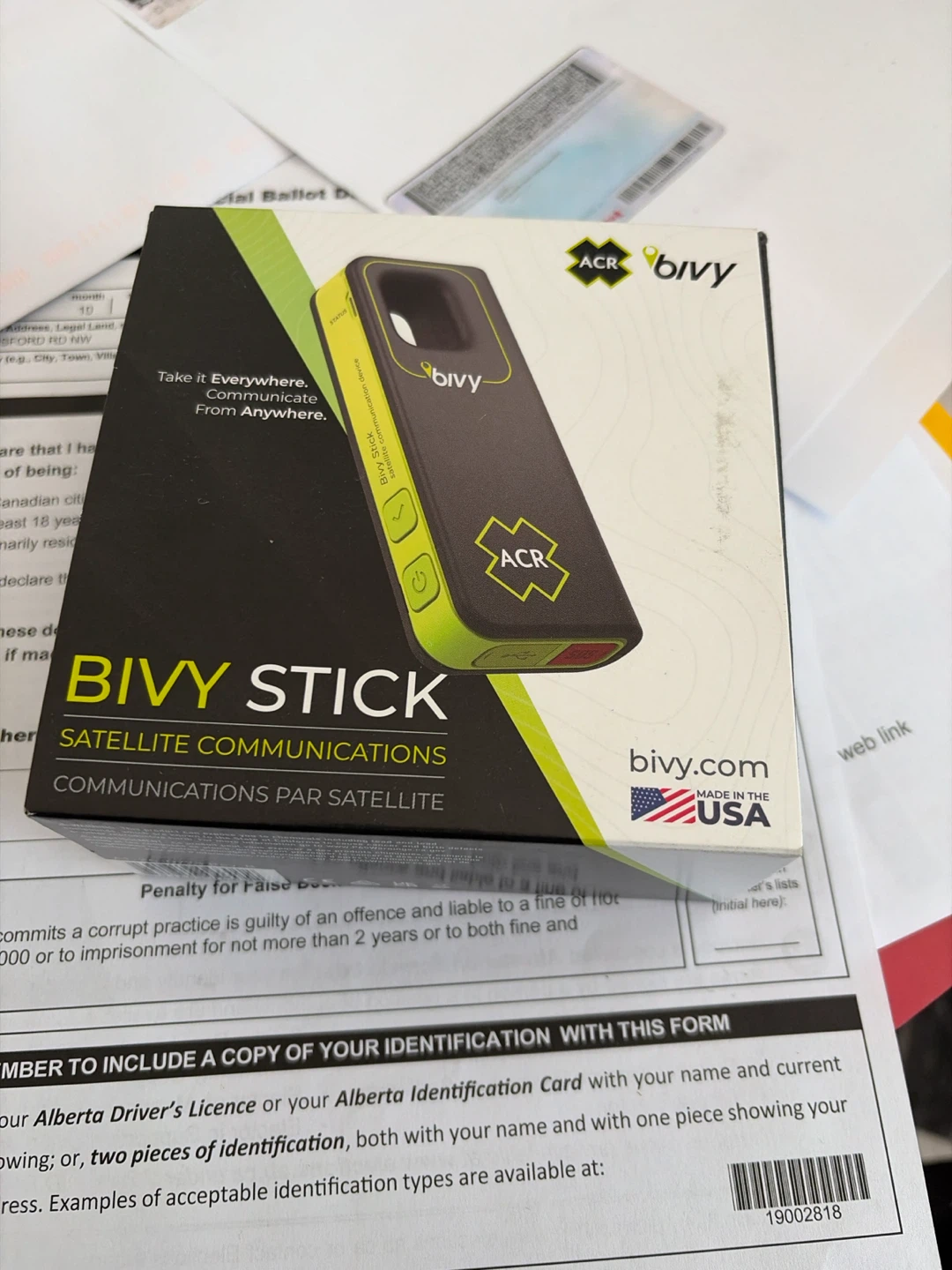 ACR Bivy Stick Satellite Messenger