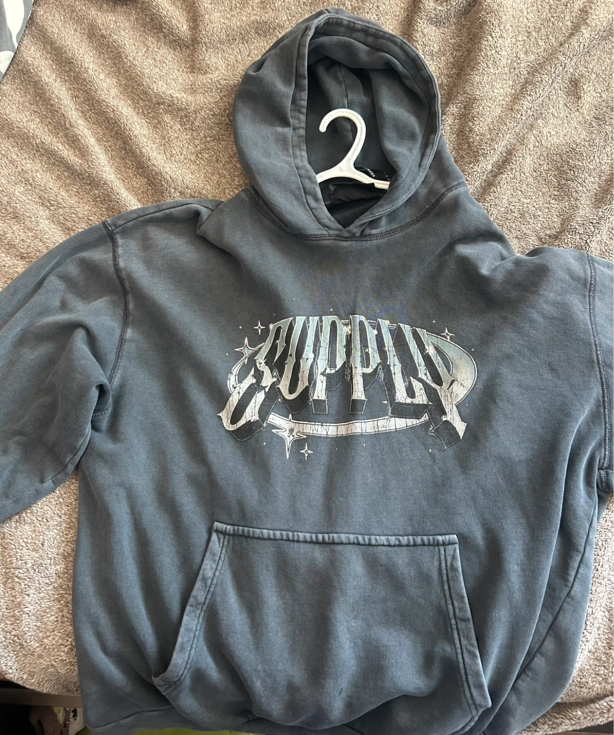 Grey supply Hoodie Size M