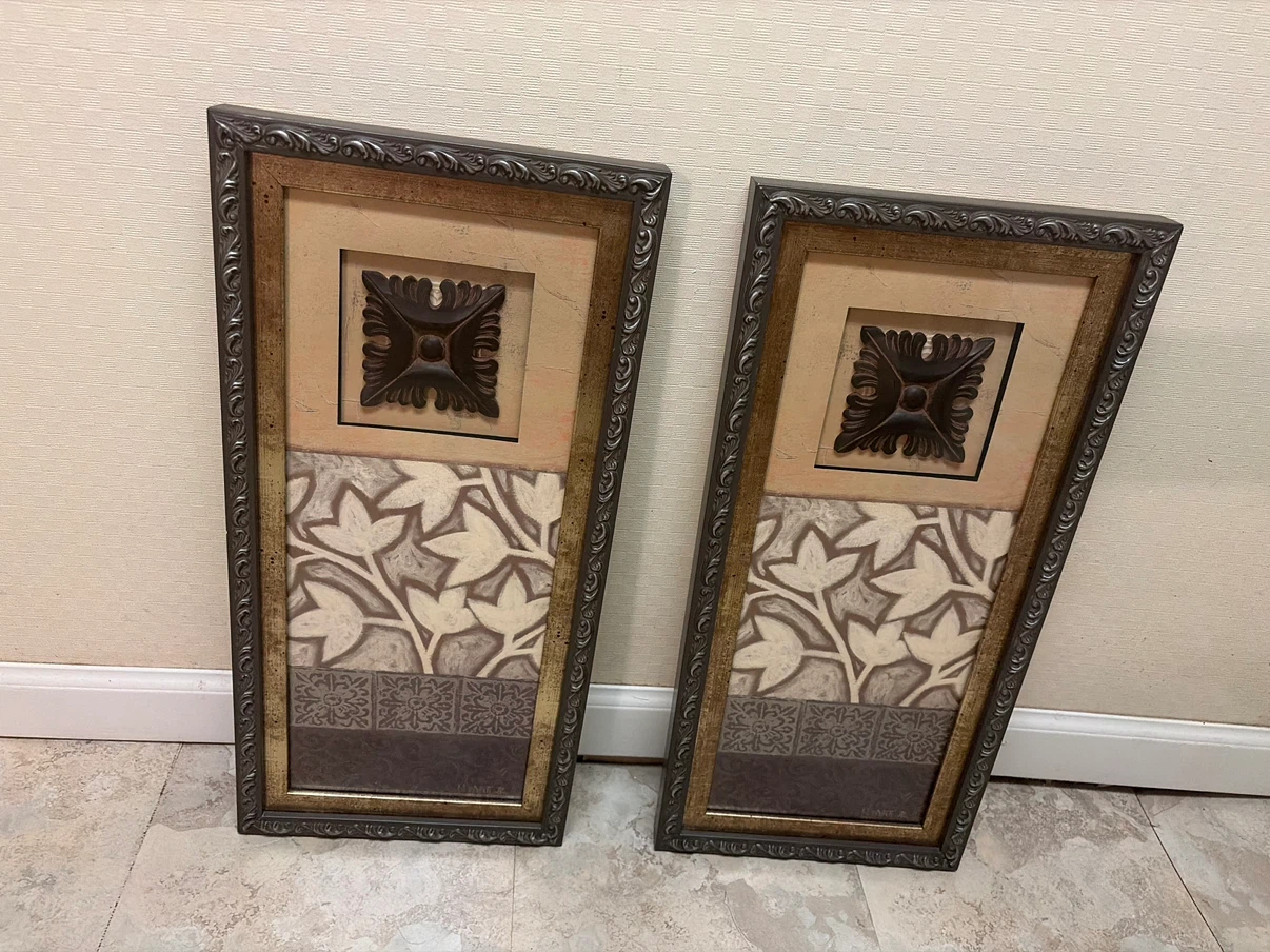 Set of Two Decorative Wall Art Panels