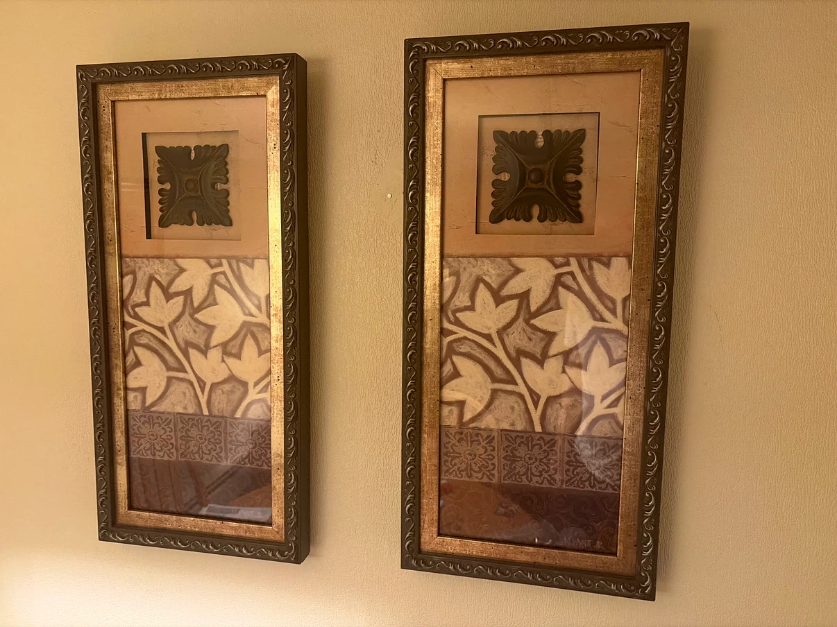 Set of Two Decorative Wall Art Panels - photo 2