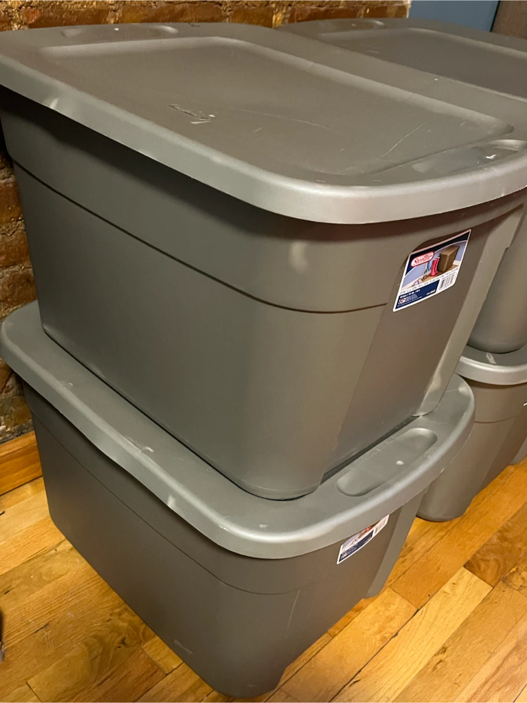 Set of 8 Storage Totes 18 Gallon - photo 2