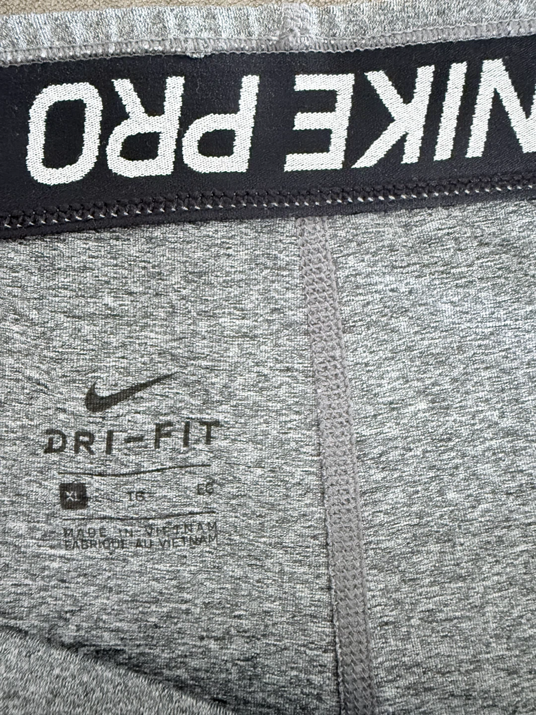 Nike Pro Dri-FIT Shorts Gray Size XL - photo 3